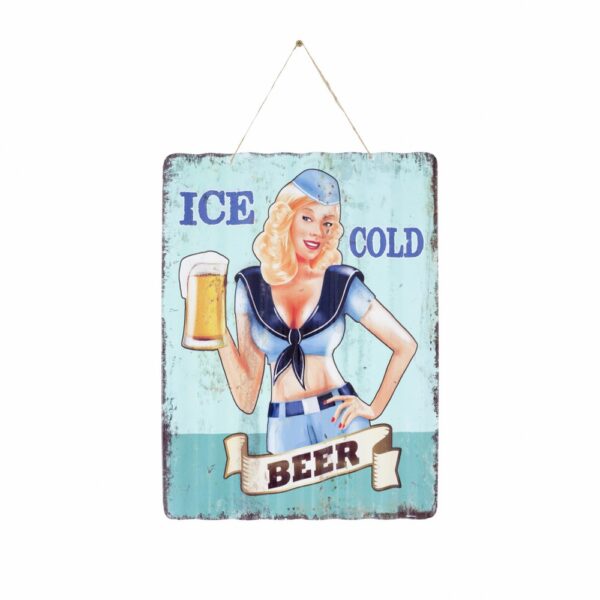 Ice Cold Beer Wall Sign | La Hacienda