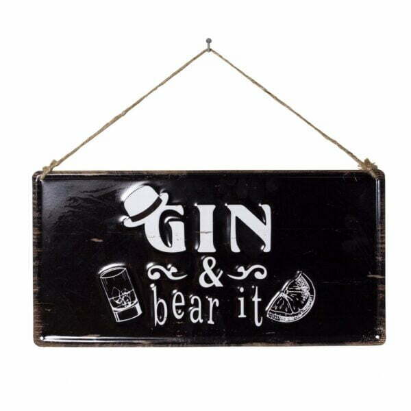 Gin & Bear it Wall Sign | La Hacienda