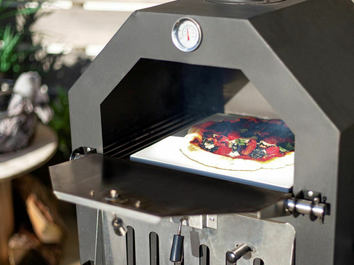 A close up of the Lorenzo pizza oven from La Hacienda